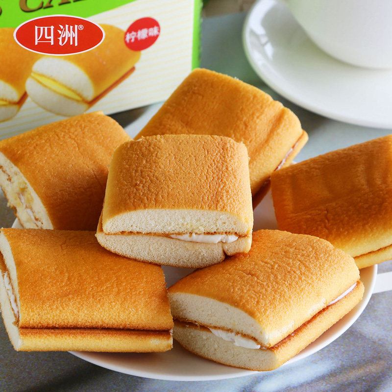 【天猫超市】四洲蛋糕 柠檬味150g  香软可口 早餐糕点零食点心
