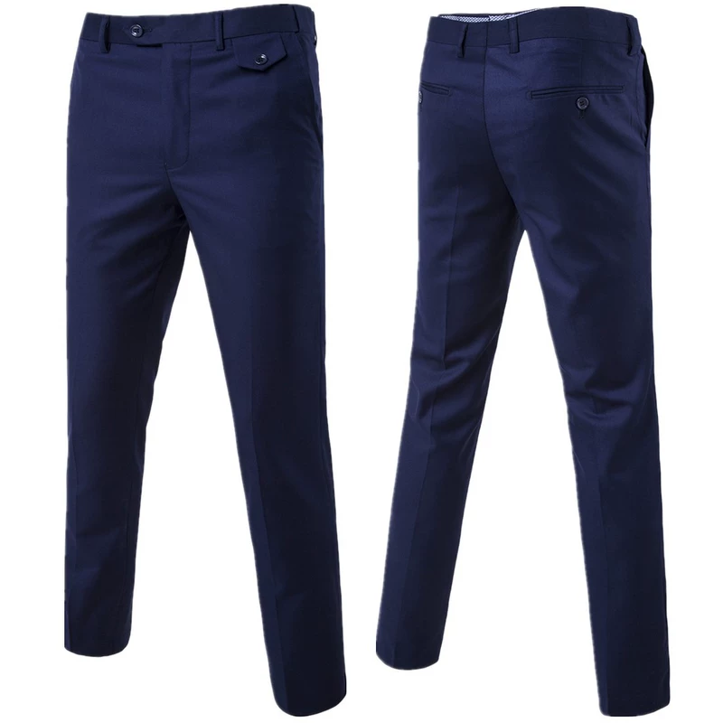 Quần nam mùa thu Slim Straight kinh doanh chuyên nghiệp phù hợp với quần trẻ XL làm việc để mặc quần dài thủy triều quần vải nam đẹp