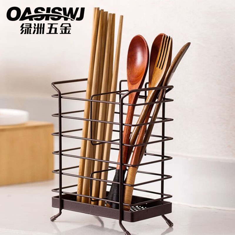 304 stainless steel chopsticks tube hanging drain cage frame household kitchen storage box basket spoon household knife and fork metal