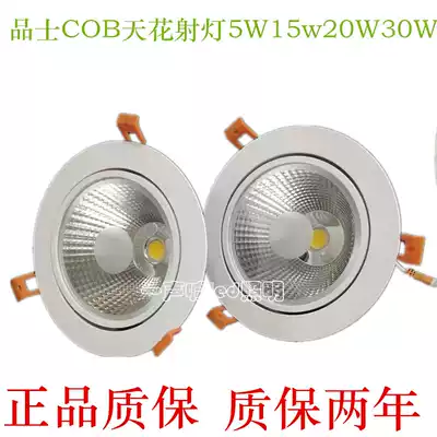 Pines lighting COB ceiling downlight spotlight recessed ceiling projection lamp 5W15w20W30W paint white Downlight