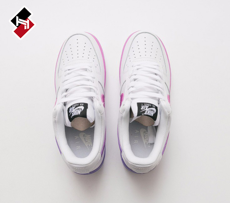 NIKE Nike nam gradient xanh đỏ hồng tím AF1 air Force one board giày CJ0525-100 CJ0524-001 - Dép / giày thường giày thể thao đế cao