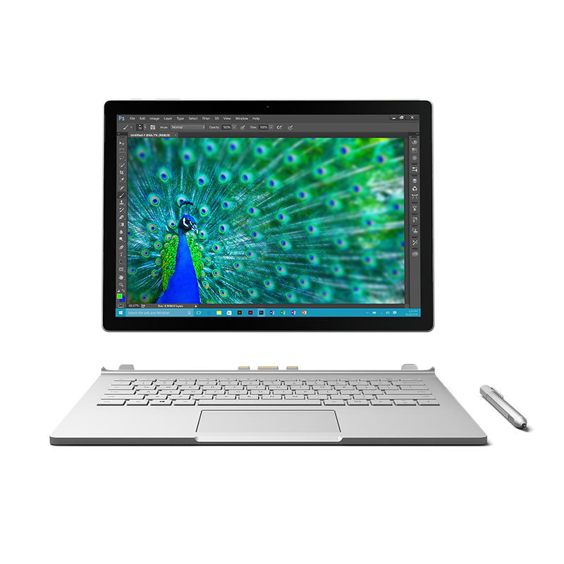 Microsoft 微软 Surface Book 增强版 二合一平板笔记本 13.5英寸（i7、8GB、256GB、GTX965M 2GB）