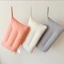 Solid color cotton washed cotton childrens pillow core single washable kindergarten pure cotton child baby pillow