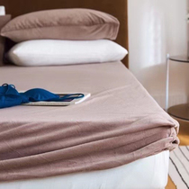 Autumn and winter simple style warm velvet rubber band bed sheet single product anti-static solid color single double bed mat protective cover