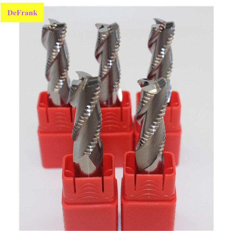 8X60 10 12 100 Rough milling cutter for aluminum Rough milling cutter Tungsten steel wave edge milling cutter Corn milling cutter