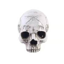 Letter Skull 1:1 Skull Resin Decoration Window Halloween Decoration Ceremony Props Fuck off