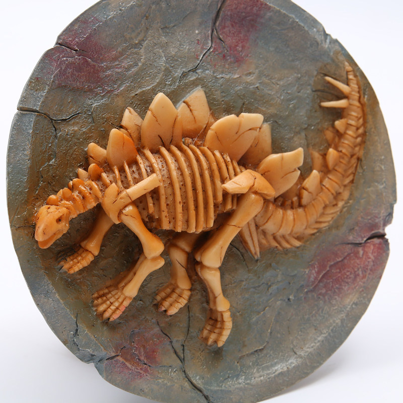 Stegosaurus retro dinosaur fossil wall hanging round creative personality landscaping Nordic style