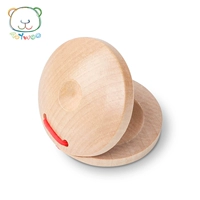 Castanets gỗ nhựa Orff giáo dục sớm đồ chơi âm nhạc trẻ em bộ gõ giày khiêu vũ tròn chuyên nghiệp đồ chơi cho bé gái