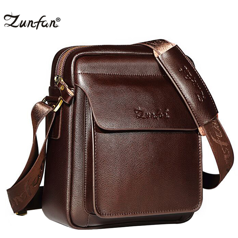 Zunfan leather bag messenger bag men's bag shoulder bag men's business casual men's leather bag hanging bag backpack