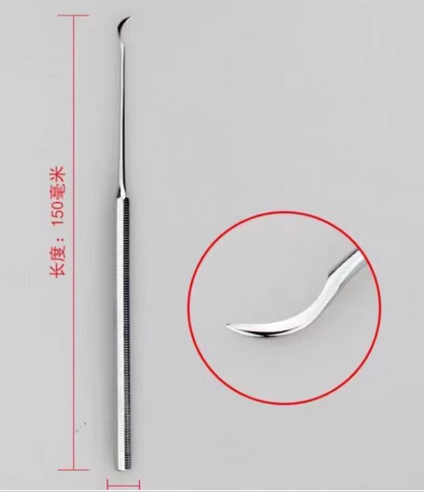 华友正品原汉章齿钩针可不锈钢材质非灭菌多次使用单头双头锋钩针