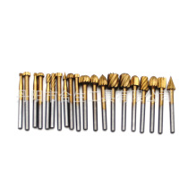 20-piece set of 3mm electric grinding high-speed steel woodworking small rotary file engraving DIY grinding head milling cutter set accessories