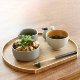 Non-logo tray Japanese tray dining tray half moon tray fan plate irregular simple cake moon cake food tray