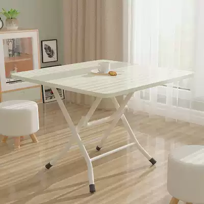 Folding table Household dining table Simple foldable outdoor portable dormitory eating small table Square table Simple square