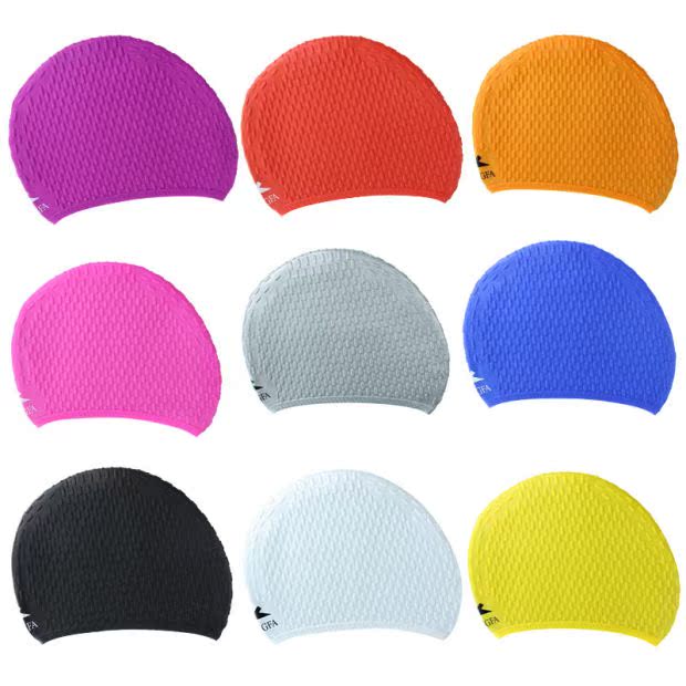 Mũ bơi chính hãng Yingfa không thấm nước chống trượt giọt nước hạt dài tóc silicone mũ bơi lớn nam và nữ thoải mái không có đầu mũ bơi nam