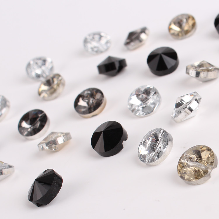 Shirt button Diamond Buttons DIAMOND BUCKLE GLASS CRYSTAL BUCKLE BUSINESS DECORATION SNOW-SPINNING SWEATER-SWEATSHIRT SMALL
