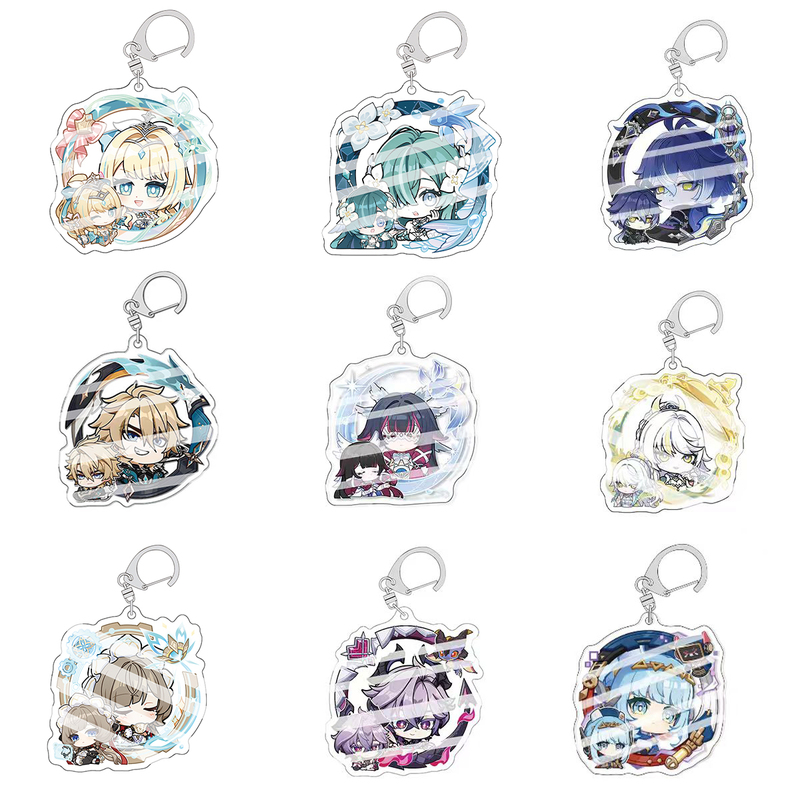 Genshin Impact Sando Nero Nicole Falga Girl Columbia Durin Filins Keychain Backpack Pendant