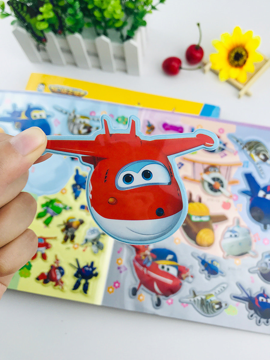Super Fly-Man 3 Baby Stickers Book Children Puzzle Kindergarten Stickup Stickers