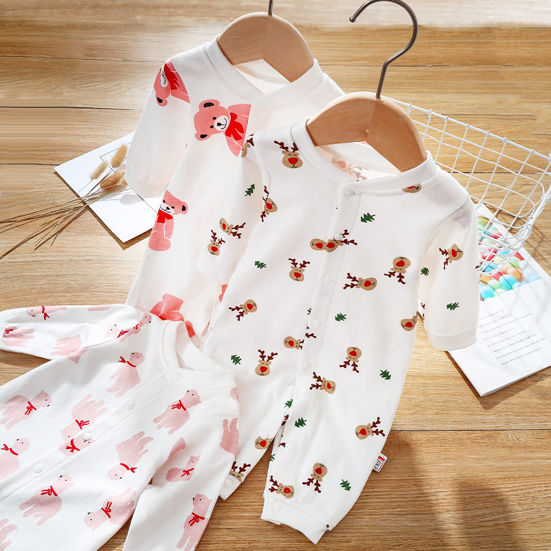 Baby clothes autumn clothes baby spring and autumn jumpsuit newborn ha clothes summer pajamas women go out to climb clothes spring clothes men