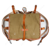 World War II Anti-Japanese War Chinese-style German armorer equipment backpack linen pure cowhide (reproduction of film and television props)