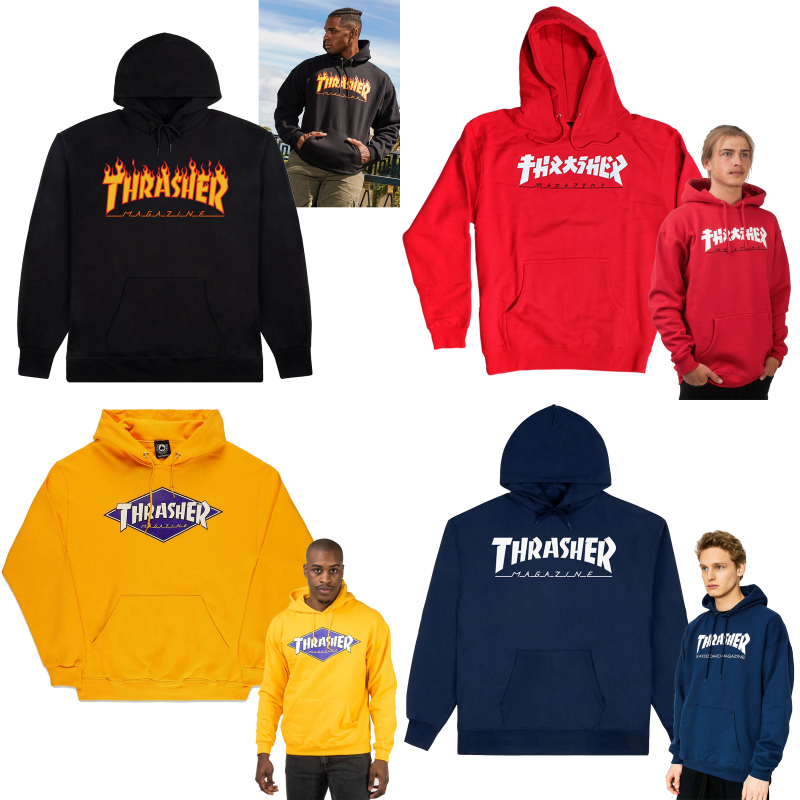 55 Skateboard Shop Thrasher Authentic Sweatshirt Hoodie Coach Jacket Men's Clothing Autumn and Winter Sports and Leisure
