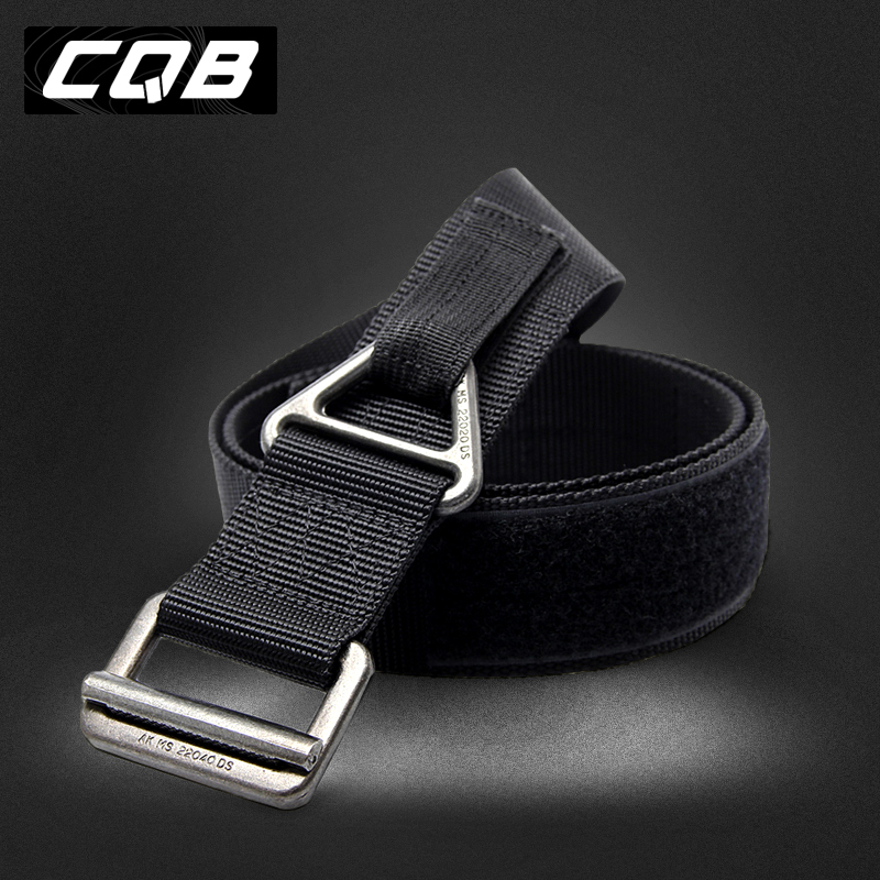 CQB army fan supplies tactical belt outdoor multi-functional tactical rappel rescue army fan canvas belt