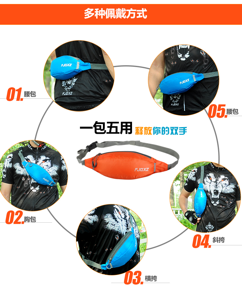 Sacoche pour vélo mixte FJQXZ - Ref 2216195 Image 15