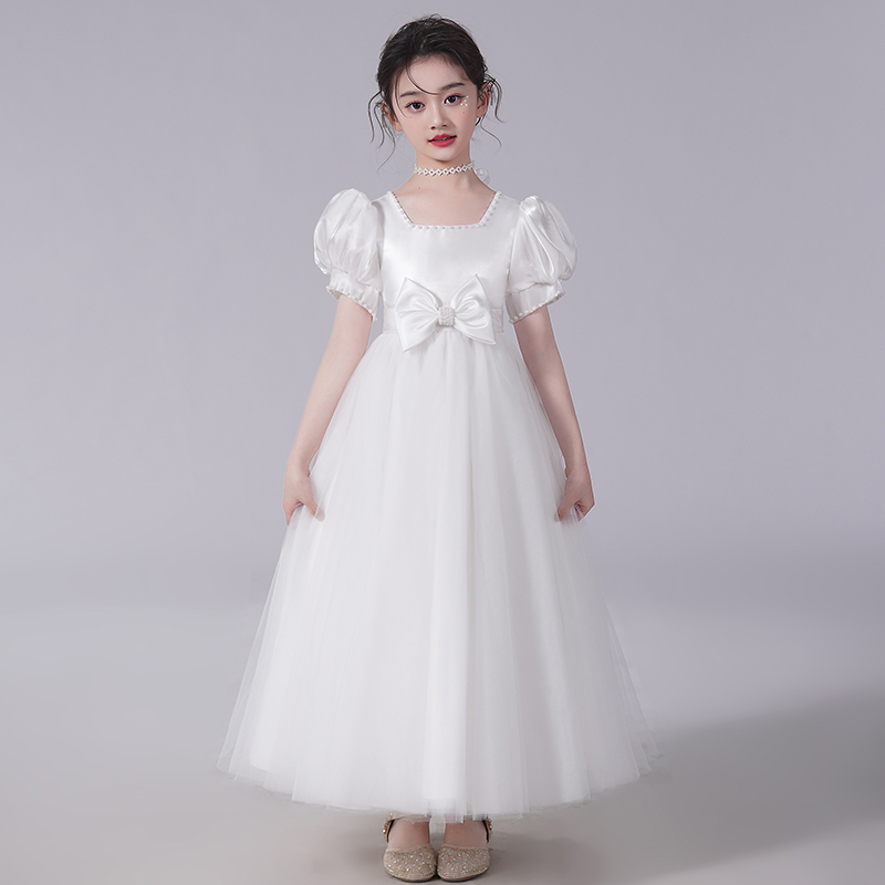 Children's Dress, Light Luxury, Niche Flower Girl Wedding Dress, Girl's Piano Performance Dress, Host Girl's Princess Dress, Summer