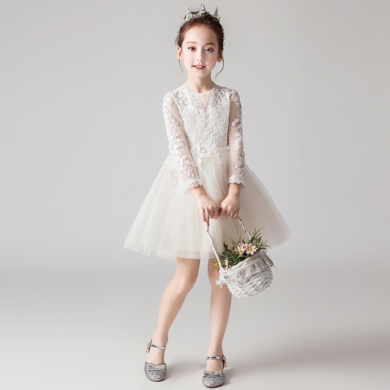 Children's Gown Princess Dress High-end Florist Wedding Girl Wedding Girl Gown Girl Host Piano Performance Evening Dress