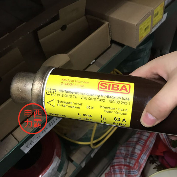 Siba German Xiba Fuse 12Kv-63A High-Voltage Fuse Domestic Alternative Product