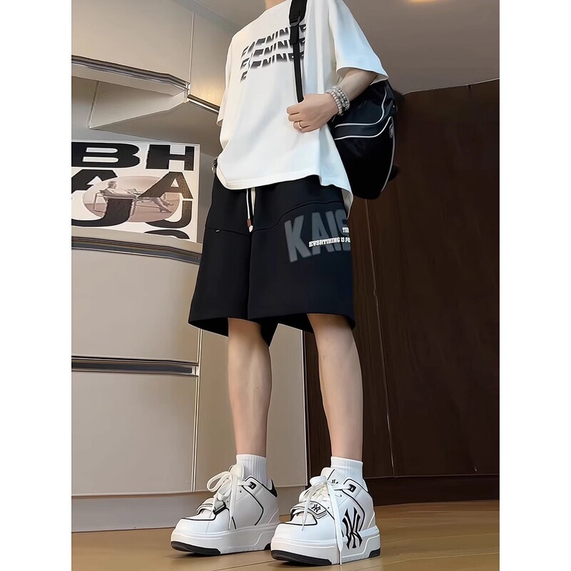 Summer Thin Sports Shorts for Boys Aged 12-15, Teenagers, Junior High School Students, Casual Five-Point Pants