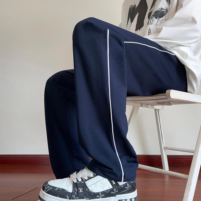 School Uniform Pants Navy Blue Spring Autumn Summer Children's Elementary School Sports Pants Unisex Sweatpants Navy Blue Big Kids School Pants