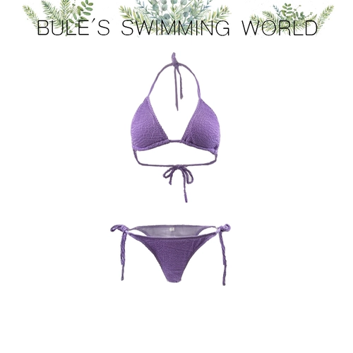 Ретро сиреневая юбка, купальник, поддерживающий комплект, 3 предмета