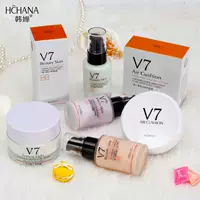 Bộ trang điểm Han Yu bộ mỹ phẩm kết hợp bộ mỹ phẩm V7 plain cream cushion cream cream cream - Bộ trang điểm phấn phủ innisfree dạng nén