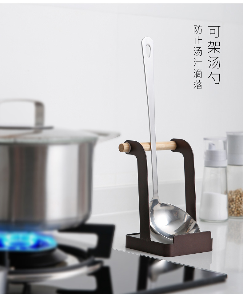 Frost Mountain Free Punch Pot Cover Countertop Đồ dùng nhà bếp Kệ ngồi Bếp Soup Thìa Tấm thớt Kệ sàn Tấm - Phòng bếp chảo bếp từ
