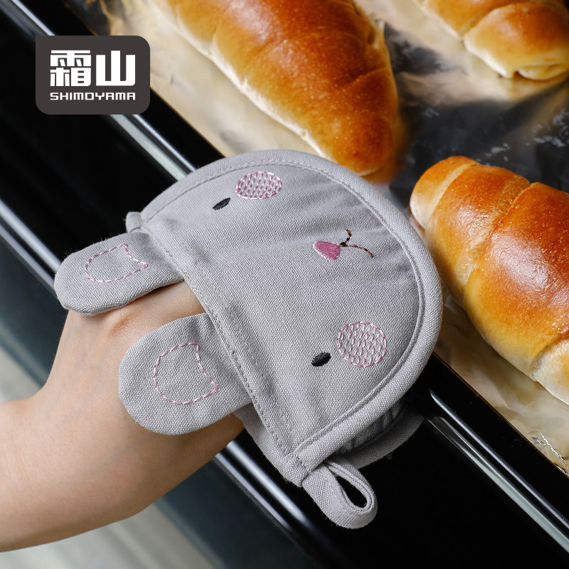 Japanese Frost Mountain Rabbit Anti-Hot Hand Clip Kitchen Oven Microwave Glove Clip Home Hanging Heat Resistant Baking Tools