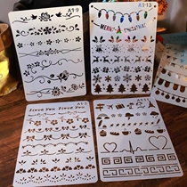 Multi-function photo album Handbill Frame Painting Hand Transcript Graphic Painting Ruler Diy Growth Register Hollowed-out Decoration