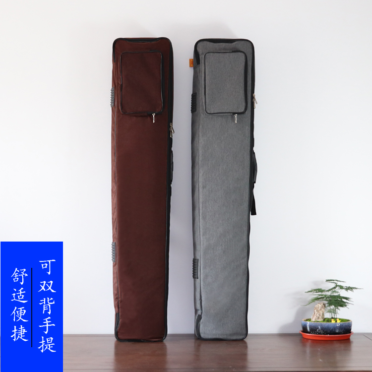 Guqin bag high-end double-shoulder-back waterproof thickened guqin box Violin Sack double shoulder Shoulder Bag Guqin Coat Guqin Sleeve