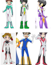 Two-dimensional Shinkansen Transforming Robot Stretch Lycra Spliced ​​Tights Cos Role Play Costume