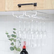 Red wine cup holder upside down home creative upside down glass rack wine rack wine holder hanging nail-free cup holder