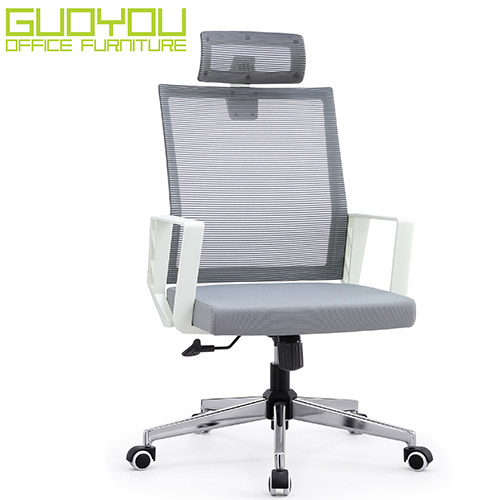 Guangdong Guoyou chair mesh cloth headrest lifting and breathable special price spot getaway office staff home computer chair