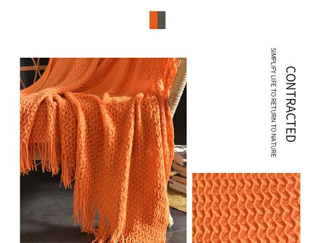 Giải trí chăn Bắc Âu sofa văn phòng nhà trang trí nap chăn giường mũi và khách sạn ăn sáng trên giường kết thúc đan chăn tua - Ném / Chăn chăn nỉ mỏng