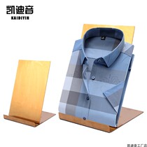 Stainless steel shirt rack shirt display rack Simple clothing shop clothing display window rack