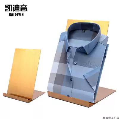 Stainless steel shirt rack shirt display rack Simple clothing shop clothing display window rack