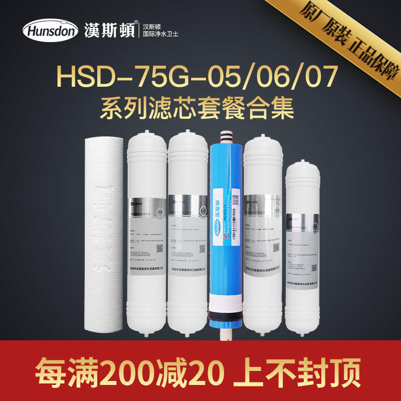 Hanston Water Purifier Official Flagship Store Original HSD-75G-05 06 Full Filter Package