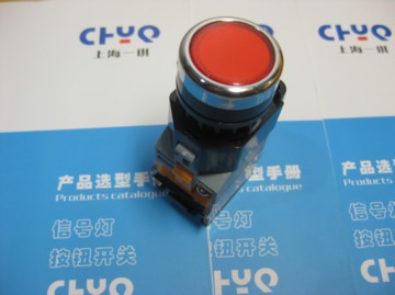 Cost price Jiangyin Yangtze River LA38-11D flat head with light button switch Red green with light button switch