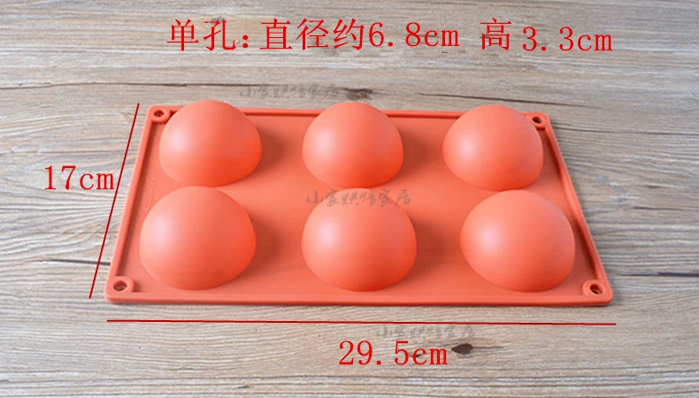 Ganathu hình cầu kích thước bán cầu silicon bán tròn mousse khuôn sáng tạo sô cô la bánh pudding nhiều loại silicone - Tự làm khuôn nướng khuôn bánh trung thu rau câu