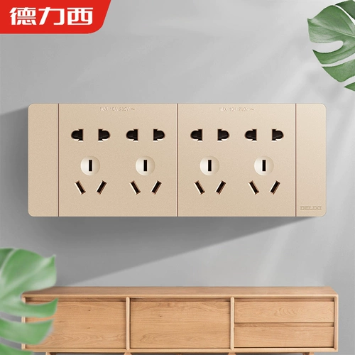 德力西 118 типа переключатель ремня настенная панель CD691 Starry Sky Grey Home прямоугольная стена кухня