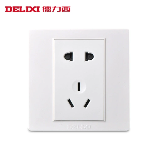 德力西 [开关插座面板 CD301系列86型暗装电源自由组装 五孔16A墙壁]