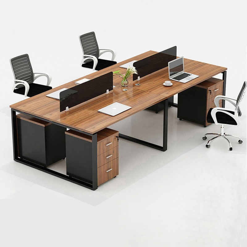 Staff desk chair combination simple modern office workstation 2 4 6 person computer desk office furniture