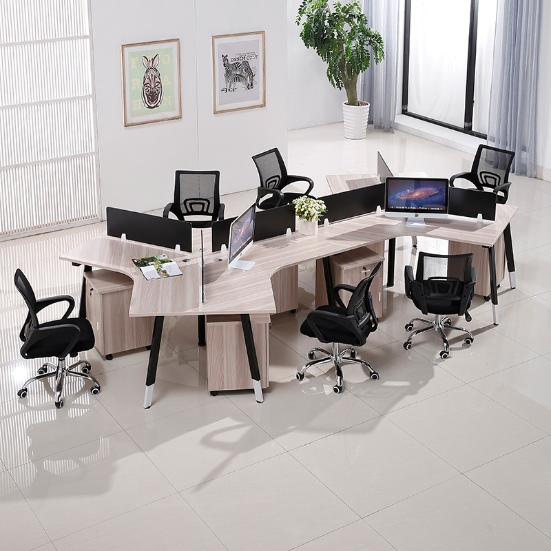 Desk chair Composition 3 People's computer desk 6 Persons with staff seats Brief Hyundai Multi-personnel station Desk